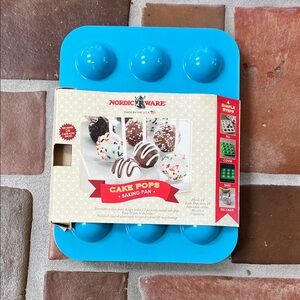 Nordic Ware Bright Blue Cake Pops Baking Pan